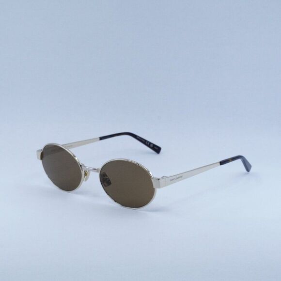 ?️ New Saint Laurent SL692 004 Sunglasses -Gold Frame, Brown Lenses main image 6